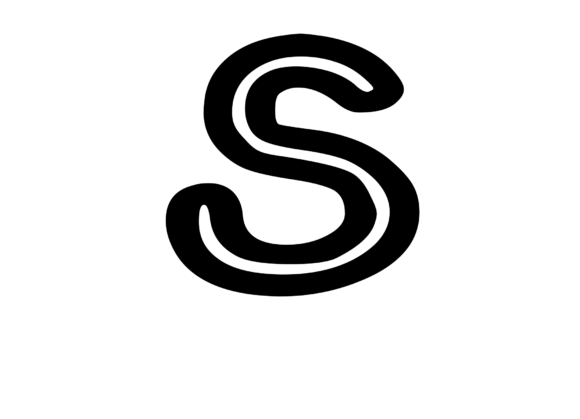 Bold Outlined Comic Mono Letter S Review