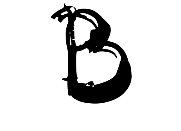 Bold Rotten Decaying Mono Letter B Review