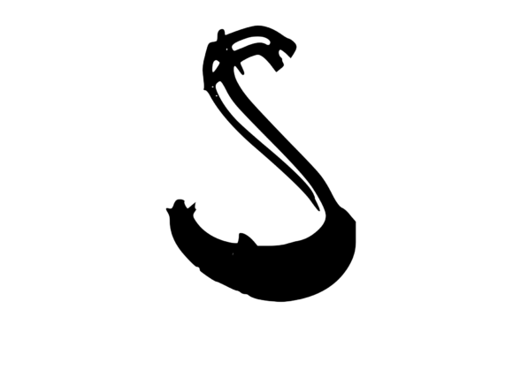 Bold Rotten Decaying Mono Letter S Review