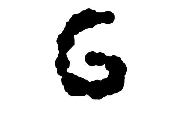 Ink Blot Stain Mono Letter G Review