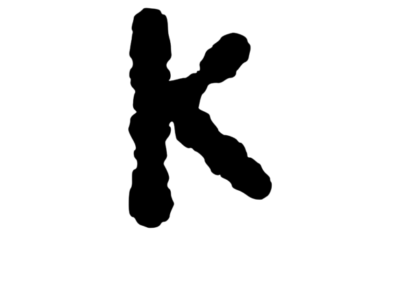 Ink Blot Stain Mono Letter K Review