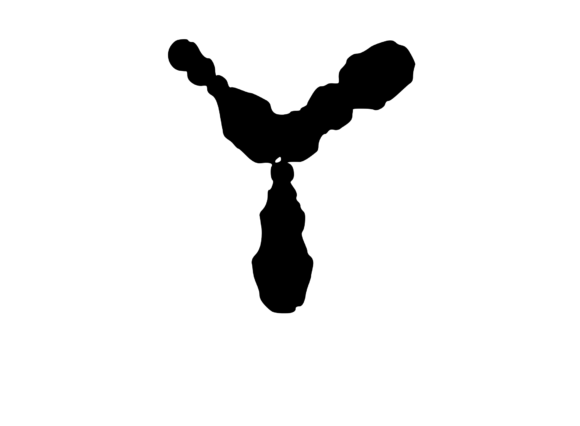 Ink Blot Stain Mono Letter Y