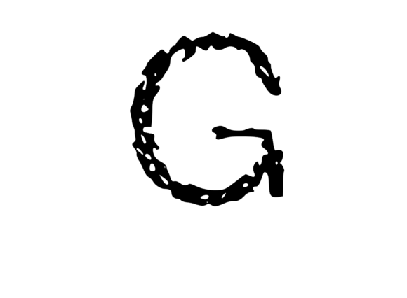 Scratched Mono Textured G Review for Embroidery Projects