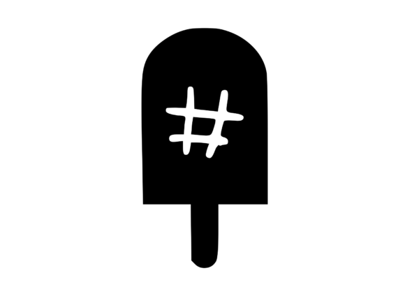 Sweet Summer Ice Lolly Mono Hashtag Embroidery Review